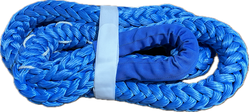 Load image into Gallery viewer, Seller&#39;s Choice Bundle: 12&#39; X 1-1/4&quot; Bigger Blue Monster Tow Rope with Bubba Rope Mega Gator-Jaw Pro Soft Shackles
