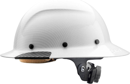 LIFT DAX White Carbon Fiber Full Brim Hard Hat, Construction Safety Helmet with Adjustable Ratchet (Copy)