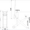 AC Hydraulic Forklift Jack, 4.4/5.5-Ton
